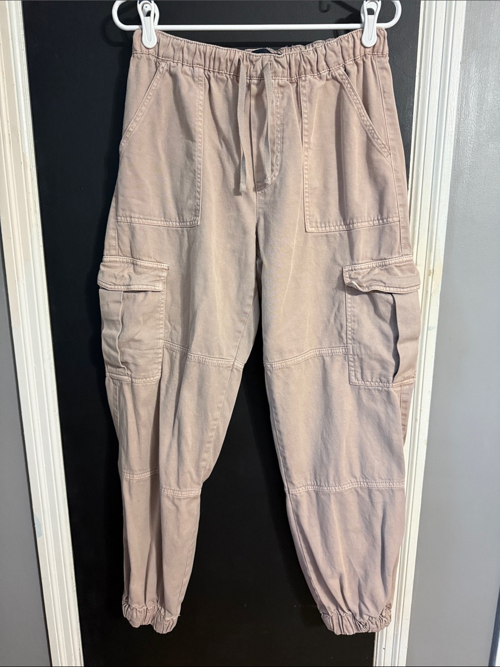 Aeropostale Baggy Cargo Jogger Pants Size M Drawstring Waist
